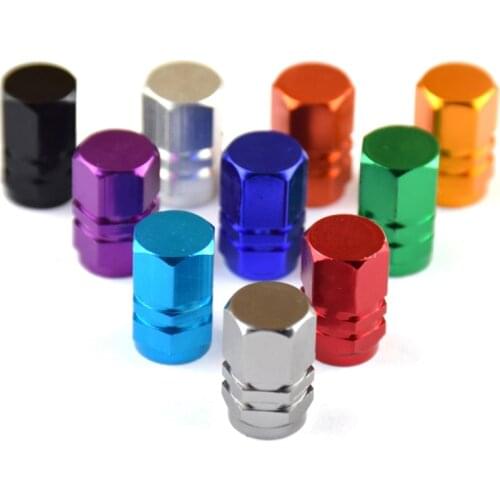 4PCS Tyre Stem Air Caps Car Tire Valve Stem caps Bolt-in Aluminum Theftproof valve caps Car Wheel Tires Valves Ventil Valve Caps