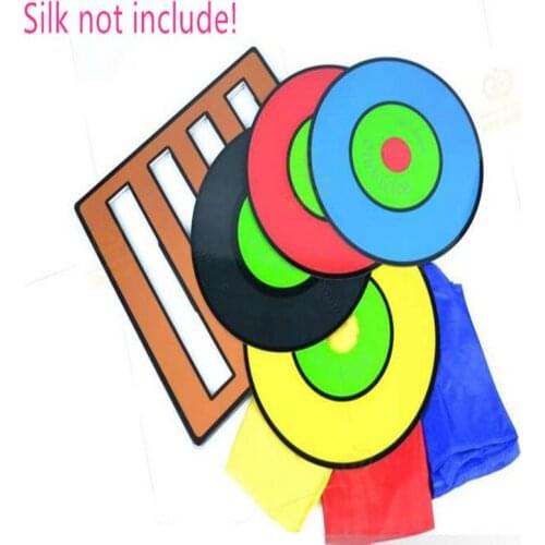 Color Changing CDs Vanishing CD ( include silks) Disappear Magia Stage Illusion Mentalism Fun Magic Tricks Gimmick Props