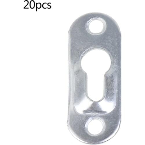 20pcs/Lot Metal Fasteners Keyhole Hanger Fasteners for Picture Frames Mirrors Cabinet Frame Photo Hanger Metal Hanger