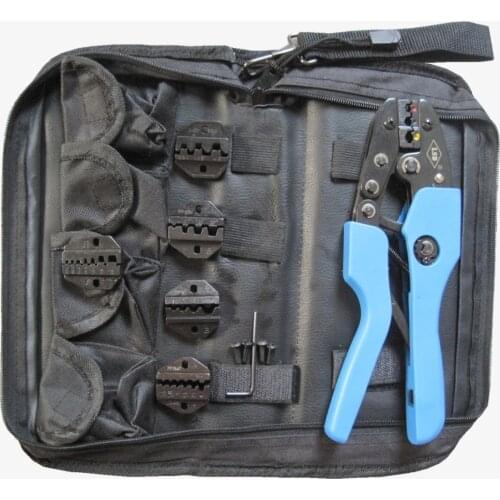 Hand Tool Sets crimping tool with terminal crimper pliers and 5pcs replaceable jaws crimping dies AN-K30J-3