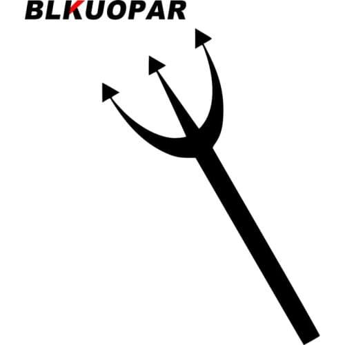 BLKUOPAR for Trident Weapon Car Stickers Simple Scratch-Proof Decals Sunscreen Cute Graffiti Windshield Motorcycle Decor