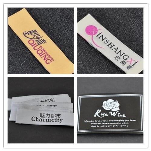 Custom logo garment shirt jacket shoe labels sewing on shoe labels laundry labels labels for clothing