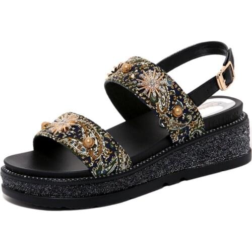 Sandals Women Ins Fashion 2019 New Style Flat Student Platform Platform Sponge Cake Casual Open Toe Summer Womens Shoes