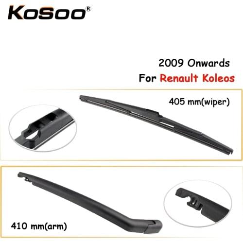 KOSOO Auto Rear Car Wiper Blade For Renault Koleos,405mm 2009 Onwards Rear Window Windshield Wiper Blades Arm,Car Accessories
