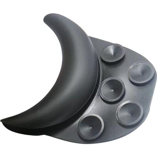 Silicone Black Shampoo Head Pillow Neck Rest With Suction Cup Hair Wash Sink Basin Hairdresser Accessories