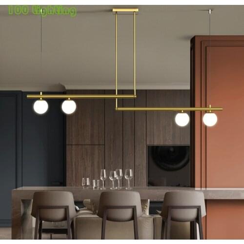 Modern Minimalist LED Chandeliers Restaurant Bar Kitchen Pendant lamp Coffee Shop Hanging Light Fixture 110-260V Loft Suspension