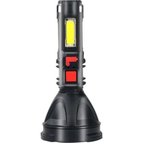 LED Flashlights Rechargeable High Lumen Super Bright Fishing Flashlight Outdoor LED Multifunctional Strong Light With USB