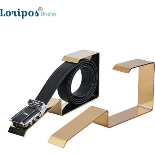 Square Belt Display Rack Metal Holder Stand Clothing Store Table Organizer Storage Exhibition Palllet