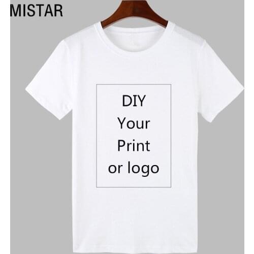 DIY Your like Photo or Logo Printed White Tops Cute Cartoon t shirt Women Short Sleeve Funny Casual T-shirt Graphic tee women