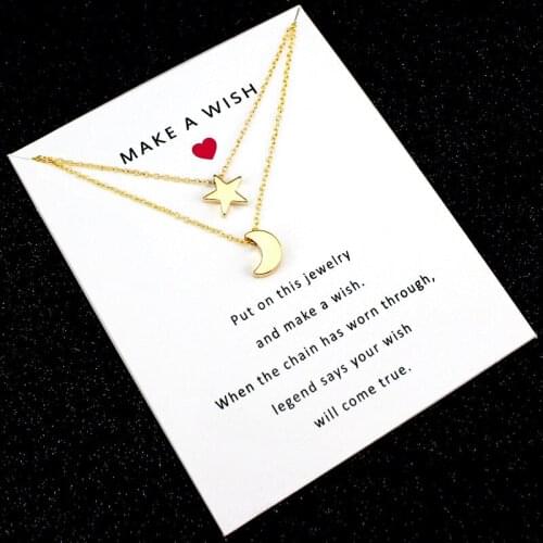 Heart Compass Pineapple Pinecone Acron Feather Angel Wing Butterfly Lucky Clover Crown Owl Moon and Stars Necklaces for Women