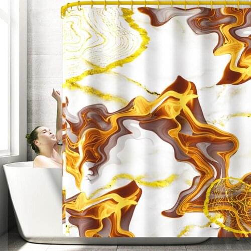 1PCS Geometric Abstract Shower Curtain Bathroom Curtain 180*180cm