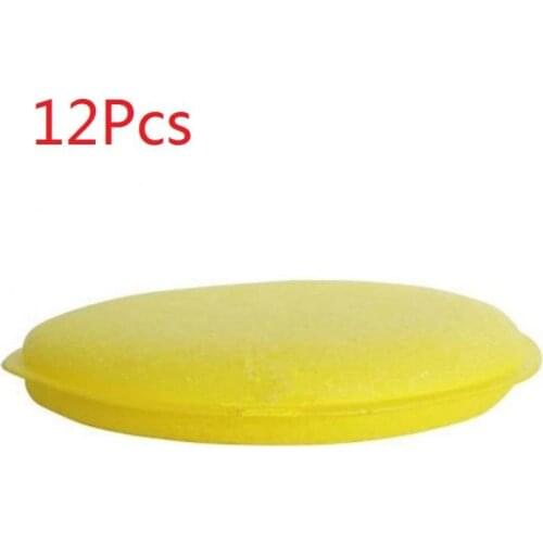12Pcs/Set Auto Care Polish Sponge Car Body Glass Round Wash Sponge Washer Applicator Pads Car Wax Sponges Cleaning Tools