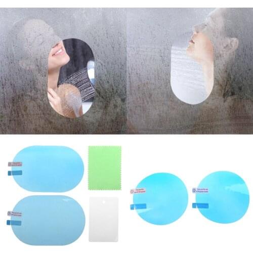 2PCS Car Rearview Mirror Protective Film Anti Fog Window Foils Rainproof Rear View Mirror Protective Film Wholesale