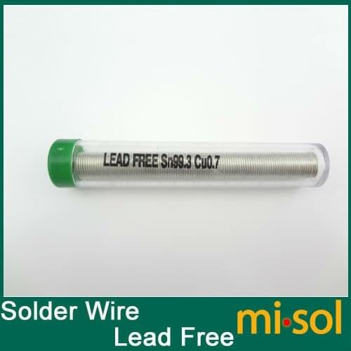 20PCS/lot x New 1.0mm solder wire (lead free SN99.3 CU0.7)solder tin tube solder wire