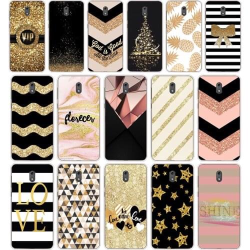 37 gold pink black Glitter Wave point Silicone TPU Protective Cover Phone Case On Case For Nokia 2 2.3 3 3.1 5 5.1 Case Soft