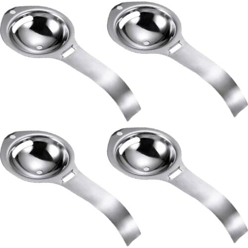 4 Pack Egg Separator, Stainless Steel Egg Yolk Separator, for Cooking, Baking Cake, Mayonnaise