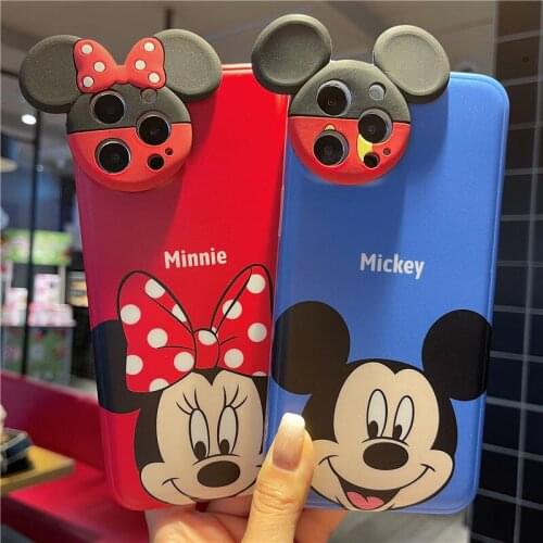 Disney cute Mickey Mouse phone case protective cover is suitable for iphone 12 pro max 11 8 7 6 s XR PLUS X XS SE 2020 mini Case