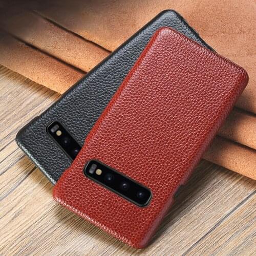 Phone Case For Samsung Galaxy A50 A70 S7 S8 S9 S10 Plus Note 8 9 10 Litchi Texture Case for A30 A40 A60 A5 A7 2017 A8 2018 case