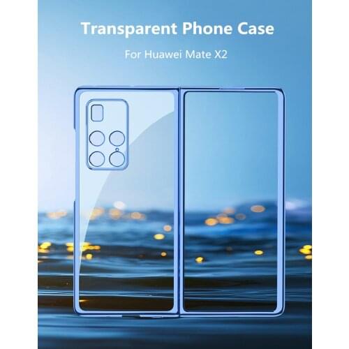 Season Transparent PC Phone Case For Huawei Mate X2 Cover Hard Ultra-Thin Flip Cases Shockproof Protective Shell Men And Women