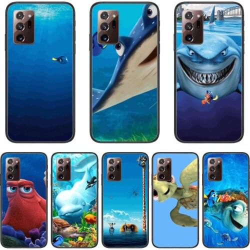 Ocean Phone Case cover hull For SamSung note20 10 9 8 4 pro plus black prime soft bumper Transparent