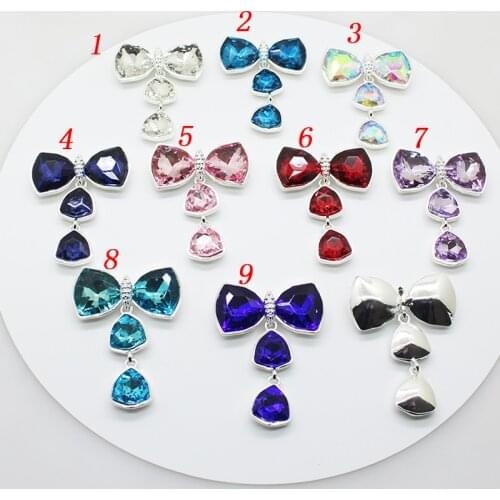 2020 Fashion Trend Colorful Glass Rhinestones Beautiful 5 pcs/set Decorative Brooch Cute Hot Sale Banquet Party Design Decor