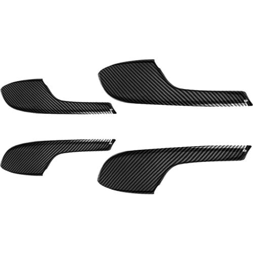 Car Door Armrest Decor Cover Handle Cover Carbon Fiber Style ABS for Honda Civic 10Th Gen