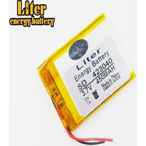 Manufacturers supply polymer lithium battery speaker 423040 450mah