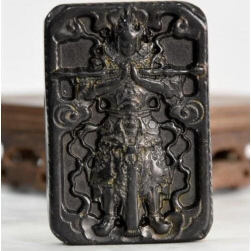 Hongshan culture archaize black iron meteorite Sun Wukong statue