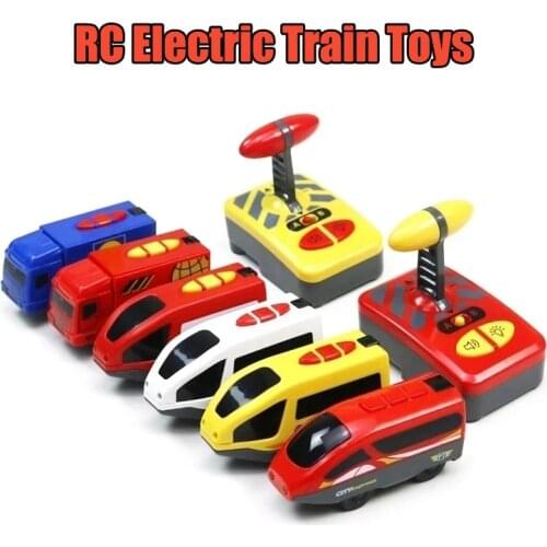 RC Electric Train Toys Magnetic Trains Locomotive fit for wooden Train Tracks Accessories Railway Toys for Children