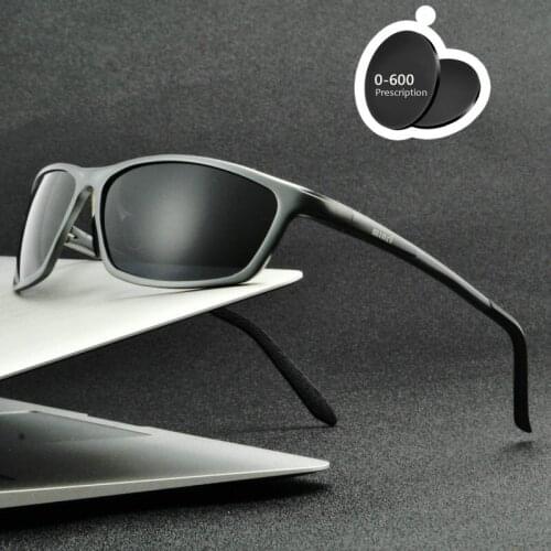 Square prescription Myopia Polarized Sunglasses Men Women Minus Degree Optical Double beam polarized Sun Glasses Male FML
