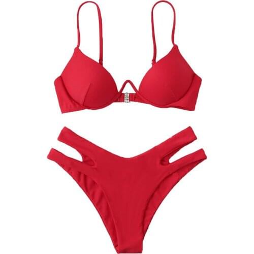 LDQDYJ Red Swimwear