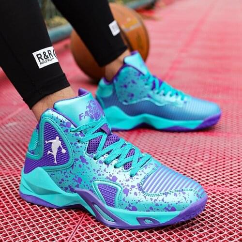 Mens Basketball Shoes Anti-skid Basketball Sneakers Men Professional Outdoor Sports Combat Boots Men Training Gym Shoes Footwear