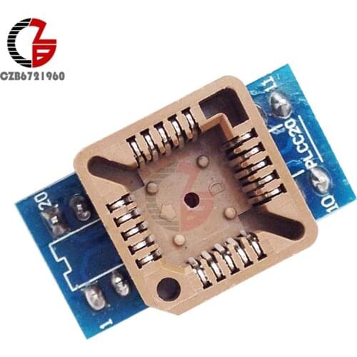 PLCC20 to DIP20 Program IC Socket IC Test Socket Universal Power Adapter Converter Module