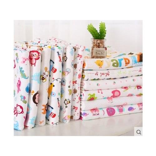 Grade A Kids Cartoon Cotton Fine Knitted Fabrics DIY Dress, Clothes for Babies aged Pregnant kids fabric cloth dolls sew textile