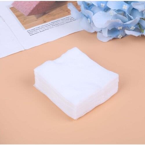 100pcs/Box Facial Thin Non-Woven Makeup Cotton Pads Nail Polish Remover Tissues Face Cleansing Care Facials Make Up Supply