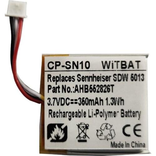 TTVXO 350mAh Battery for Sennheiser SDW 5013 Wireless Headset Battery SDW 10 507068 AHB552826T