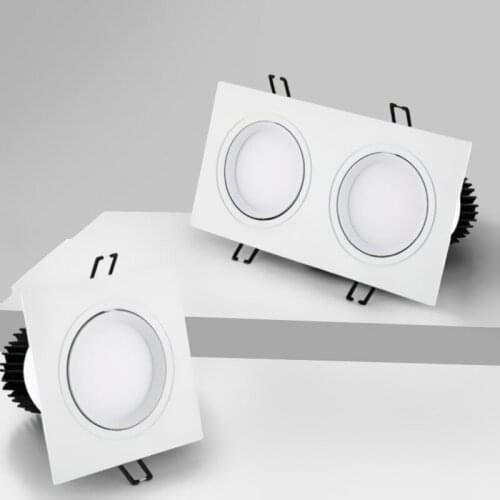 Dimmable Recessed Square LED Downlights 7W 10W 14W 20W COB LED Ceiling Lamp AC85-265V LED Spot Lights Indoor Lighting