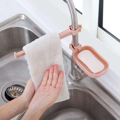 1Pcs Sink Hanging Drain Rack household kitchen bathroom sink sponge rag soap storage rack Kitchen bathroom gadgets Accessories