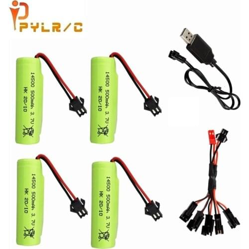 1S 3.7V 500Mah 14500 Lipo Battery and set Voor DE35 DE38 Dubbelzijdig Rc Tumbling Stunt Afstandsbediening controle Auto