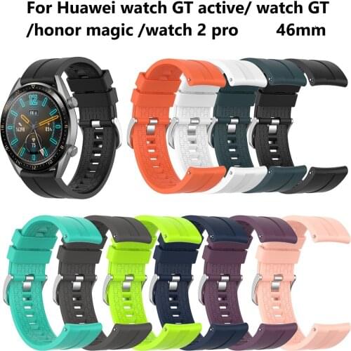 42/46mm Silicone Strap Wristband for Huawei Watch GT Fashion Watch Band for Huawei Watch GT Active/honor Magic/watch GT Elegant