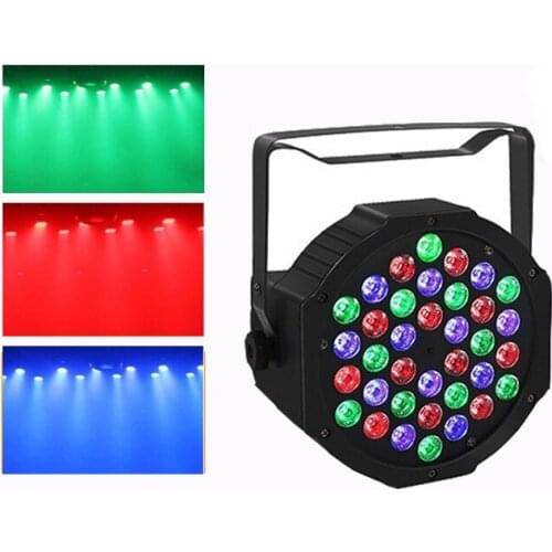 5pcs/lot 36 LED 36*3W Flat Par Light RGB DMX-512 Sound Actived Magic Effect Led Stage 110-220V Disco Club Party Light