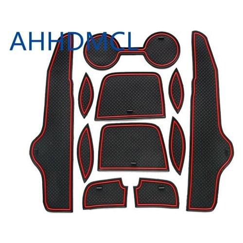 Car Anti-Dirty Pad Door Groove Gate Slot Cup Armrest Storage Mat For Corolla 2007 2008 2009 2010 2011 2012 2013
