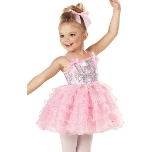 Girls Ballet Tutu Dress Childrens Cute Princess Dancing Dress Kids Dancing Costumes Dresses Stage Performance Costumes D-0487