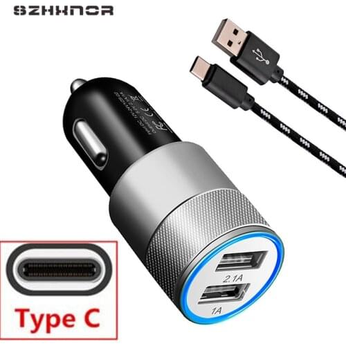 USB C Fast car charger & Type C USB For samsung Galaxy s8 S9 plus oneplus 5t lg g6 v20 v30 FOR Xiaomi mi max 2 A1 HTC 10/u11