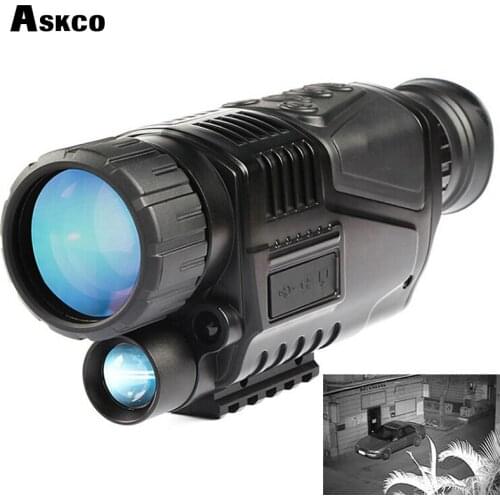 Free Shipp digital monocular infrared night vision telescope 5X40 night vision scope Takes Photos Video with TFT LCD for hunting
