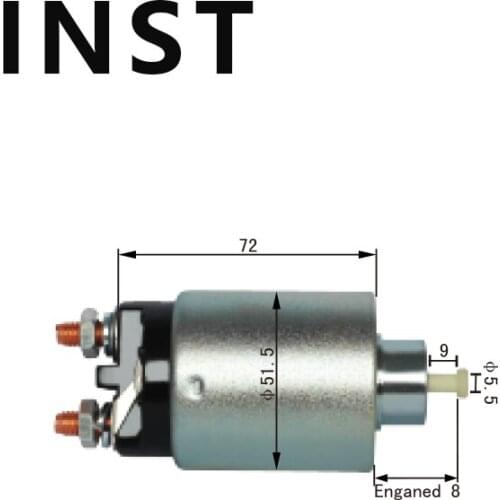 ELECTROMAGNETIC SWTICH SOLENOID FOR 12V 23343-M8011 M371X71271 133288 66-8326 133288 136326 139206 CSO35101 F32Z11390A