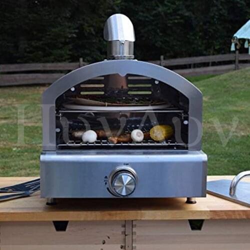Gas Stainless Steel Pizza Oven, Outdoor Pizza Oven, Portable Pizza Oven Baking Tools BBQ