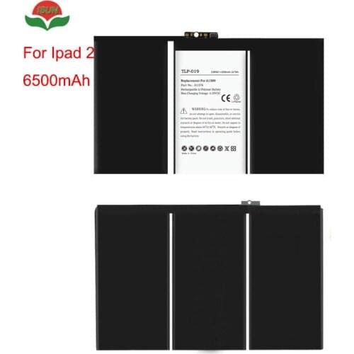 ISUN 5pcs/lot Tablet Battery For iPad 2 Battery 6500mAh A1376, 616-0559, 616-0561, 616-0576 Battery