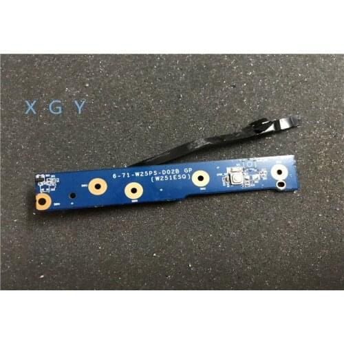 Original FOR Clevo Power button board p55 p75 w251esq w270esq w251 6-71-W25PS-D02B 100% test OK