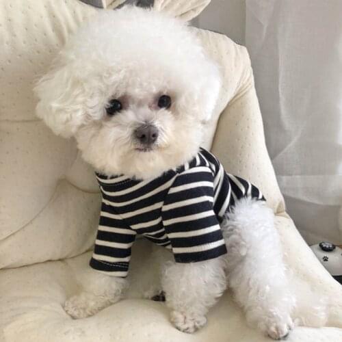 Spring Summer Dog Clothes Striped Pet Shirt Vest Classic Puppy Chihuahua Clothes For Small Medium Dogs Sweatershirt Ropa Perro